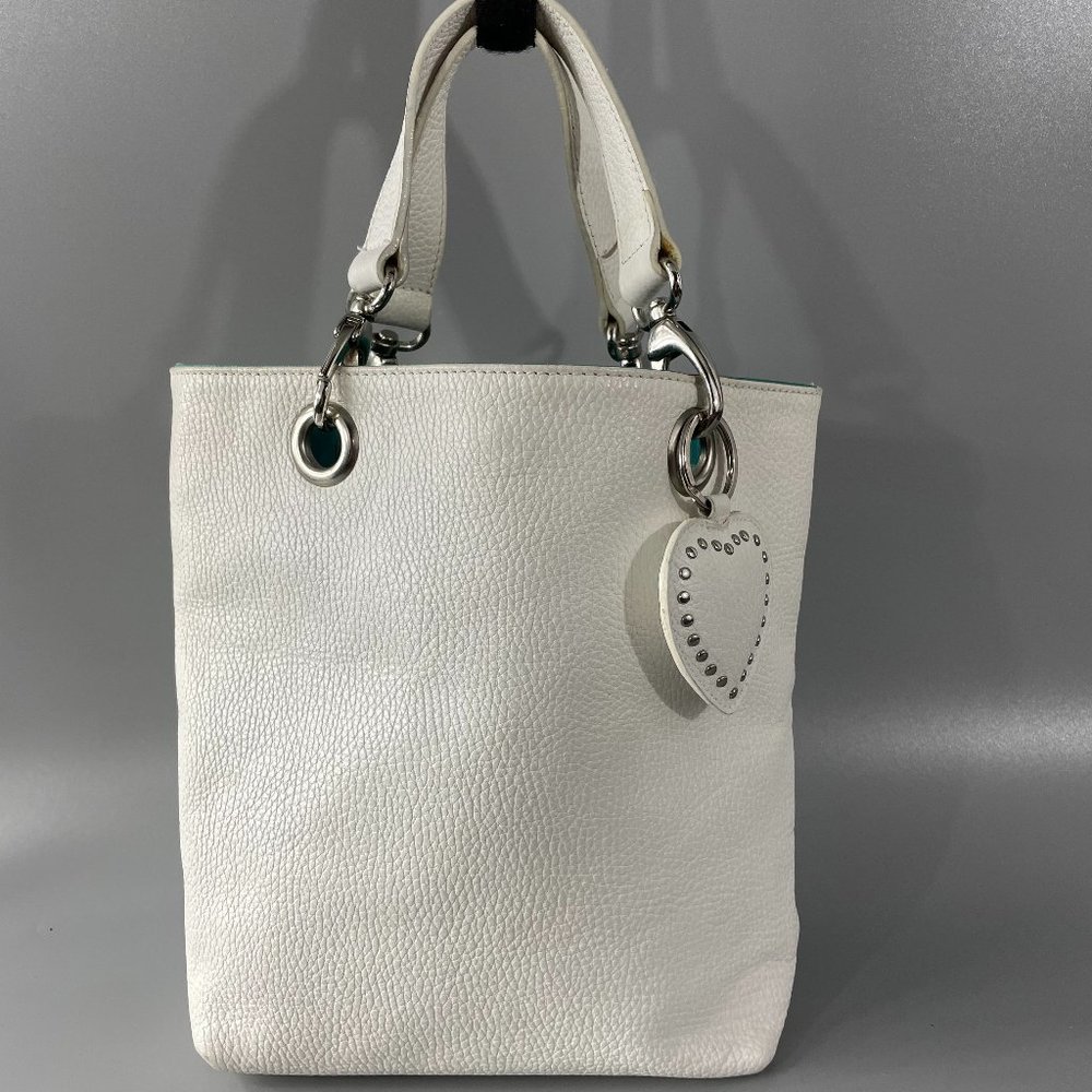 Tanner Made in Italy White Leather Handbag